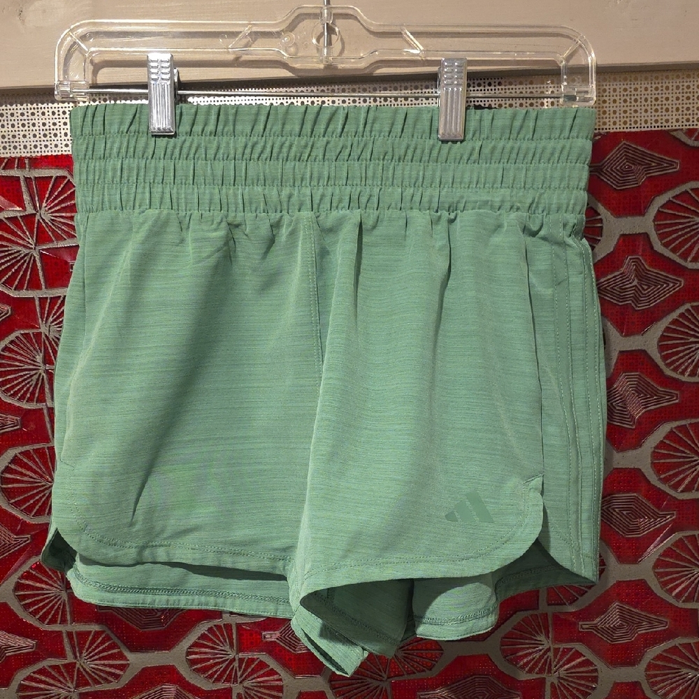 Adidas Women's Mint Green Athletic Shorts